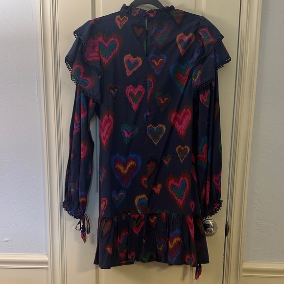 FARM Rio Multicolor Heart Pattern Dress - Picture 3 of 4